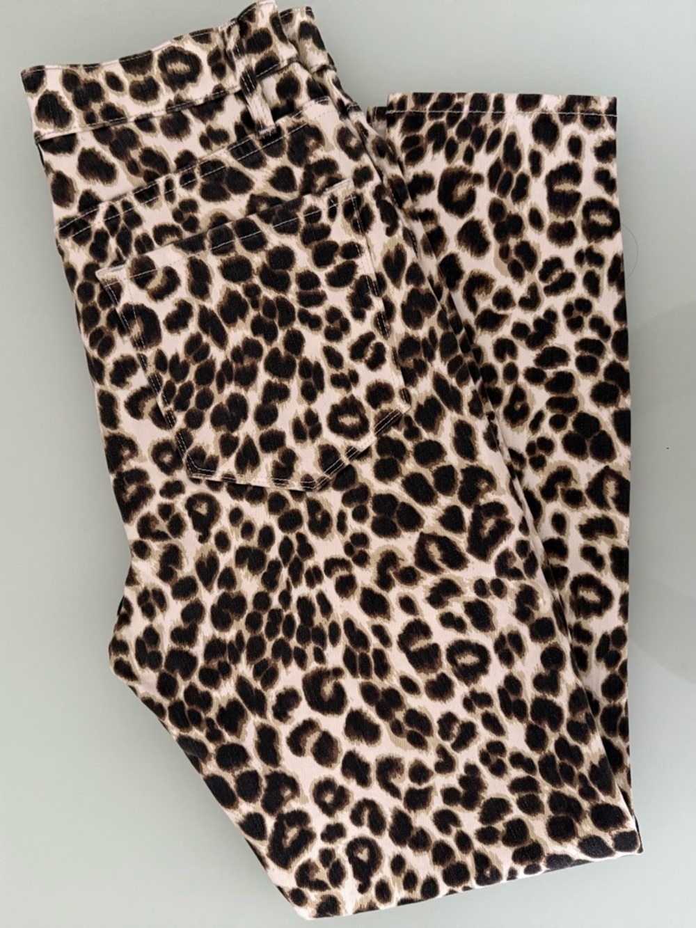 NWOT FRAME Ali High Rise Cigarette Jeans - Leopard Animal Print Denim